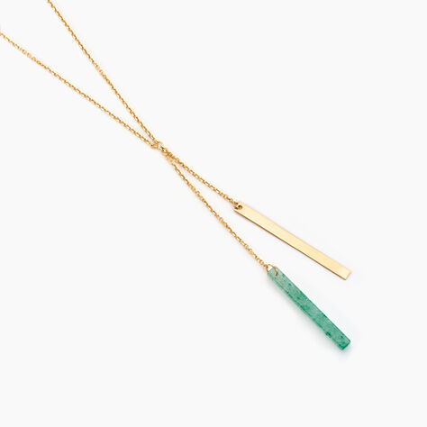 Collier Halcyone Or Jaune Aventurine - Colliers Femme | Histoire d’Or