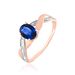 Bague Candice Or Rose Saphir - Bagues solitaires Femme | Histoire d’Or
