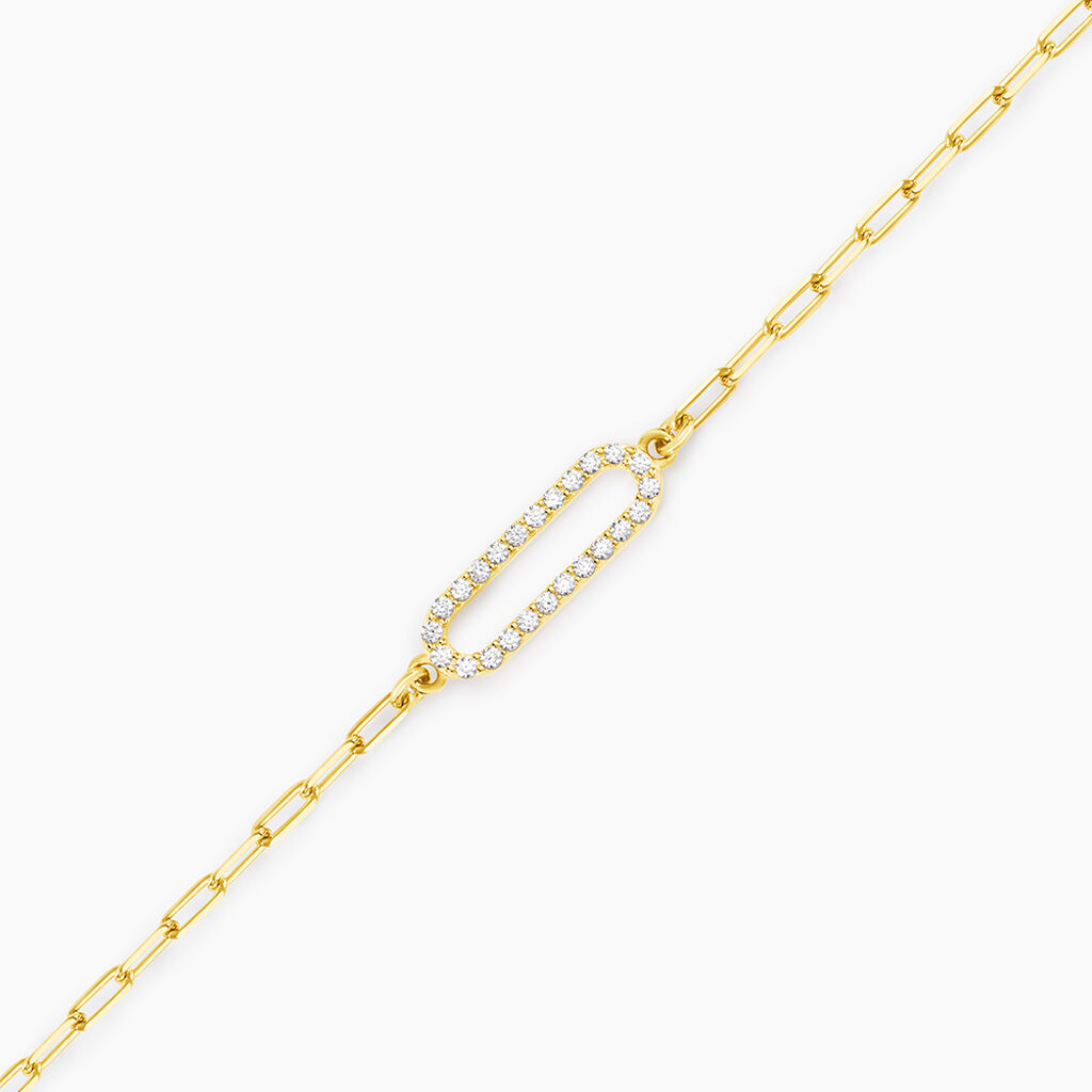 Bracelet Isabel Argent Jaune Oxyde De Zirconium - Bracelets Femme | Histoire d&rsquo;Or