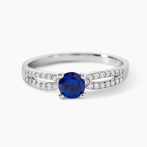 Bague Solitea Argent Blanc Oxyde De Zirconium - Bagues solitaires Femme | Histoire d&rsquo;Or