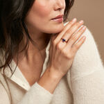 Bague Purple Mood Argent Rose Oxyde De Zirconium - Bagues solitaires Femme | Histoire d&rsquo;Or