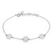 Bracelet Almira Argent Blanc - Bracelets fantaisie Femme | Histoire d’Or