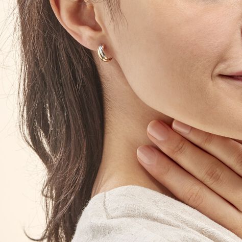 Créoles Igora Or Tricolore - Boucles d'oreilles créoles Femme | Histoire d’Or