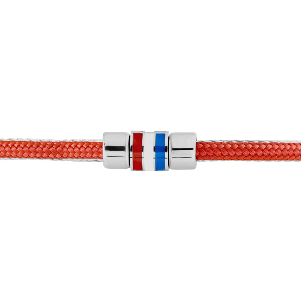 Bracelet Acier Blanc Jacquou - Bracelets cordon Homme | Histoire d’Or