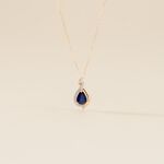 Collier Or Jaune Angelika Saphir - Colliers Femme | Histoire d&rsquo;Or