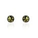 Boucles D'oreilles Puces Argent Blanc Acacia Ambre - Boucles d'oreilles fantaisie Femme | Histoire d’Or