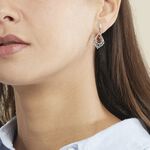 Boucles D'oreilles Pendantes Doralyn Argent Blanc Ambre - Boucles d'oreilles fantaisie Femme | Histoire d&rsquo;Or