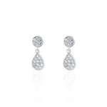 Boucles D'oreilles Pendantes Aletha Argent Blanc Oxyde De Zirconium - Boucles d'oreilles fantaisie Femme | Histoire d&rsquo;Or