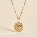 Pendentif Or Jaune Astraea Oxyde De Zirconium - Pendentifs Zodiaque Femme | Histoire d&rsquo;Or