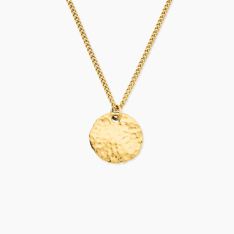 Collier Hassana Acier Jaune - Bijoux sans pierre Femme | Histoire d&rsquo;Or