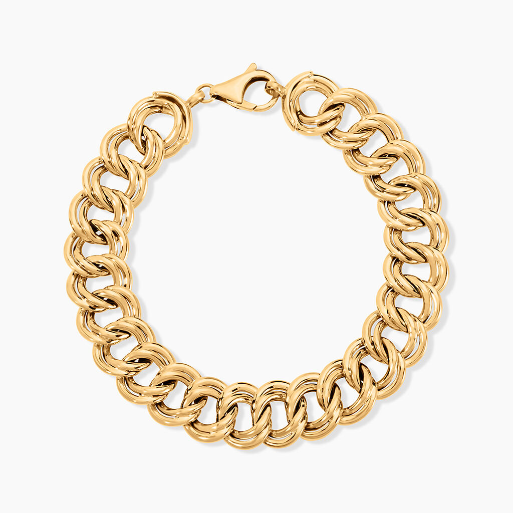 Bracelet Aaron Maille Fantaisie Or Jaune - Bracelets Femme | Histoire d&rsquo;Or