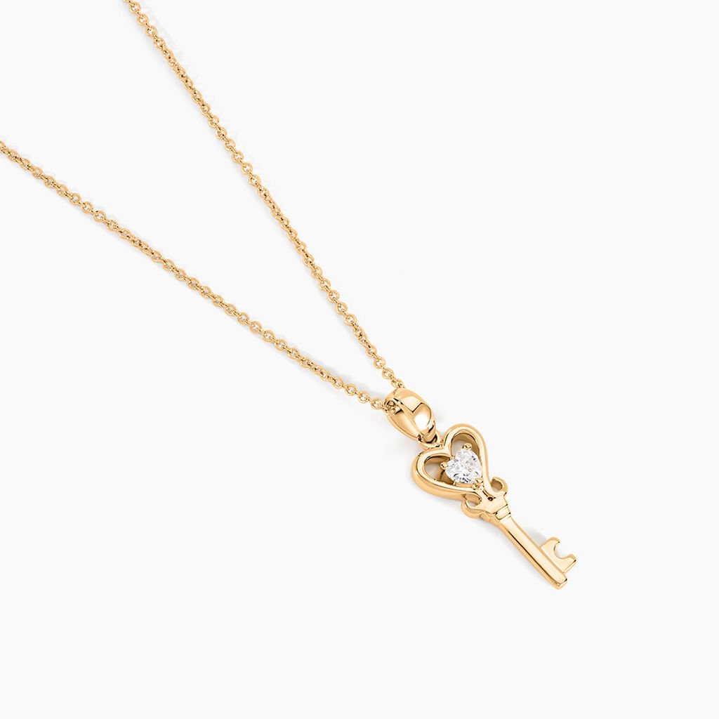 Collier Imman Plaque Or Oxyde - Colliers fantaisie Femme | Histoire d&rsquo;Or