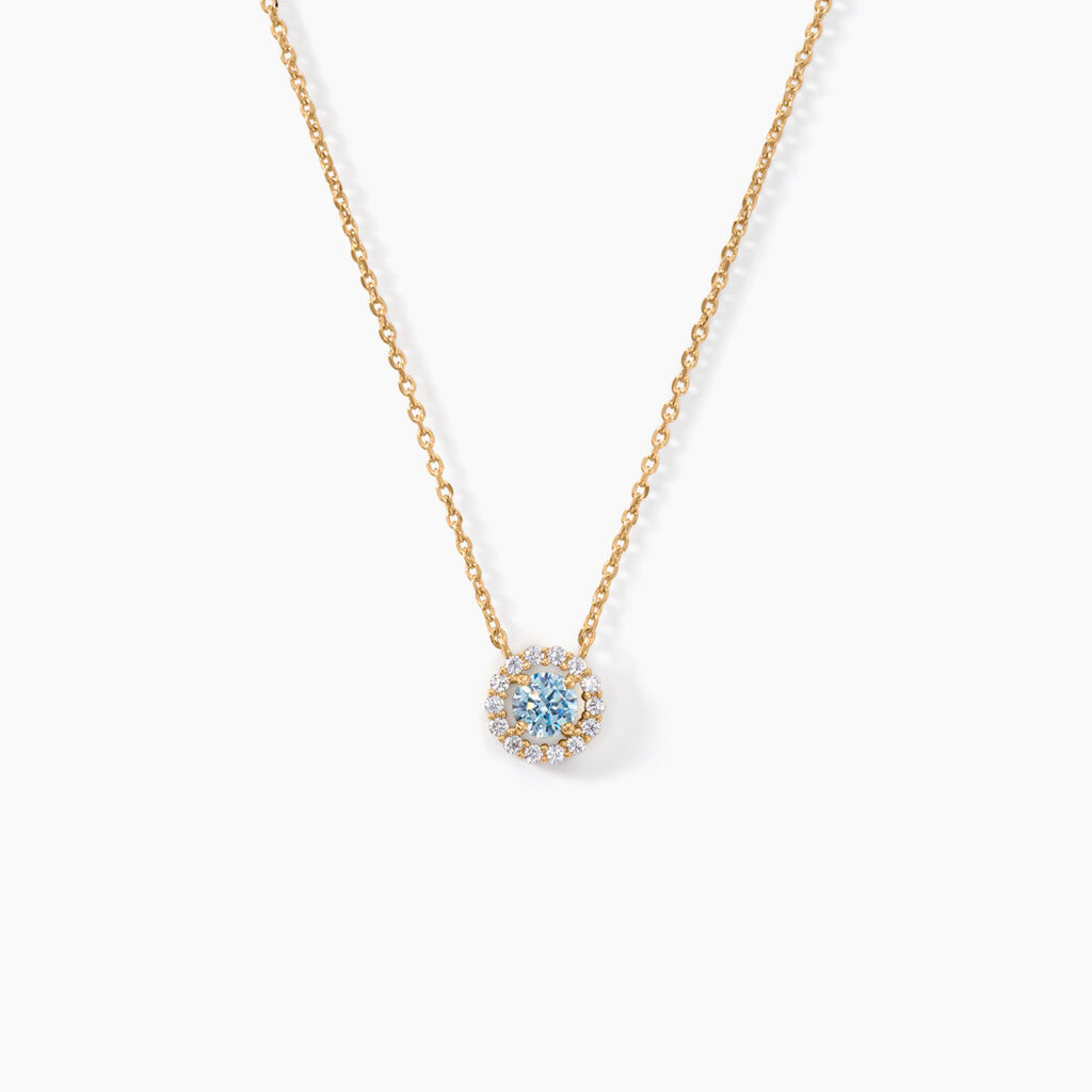 Collier Plaqué Or Radbod Pierre Artificielle Oxydes De Zirconium - Colliers Femme | Histoire d’Or