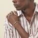 Bracelet Jonc Oscaro Argent Gris - Bracelets joncs Homme | Histoire d’Or