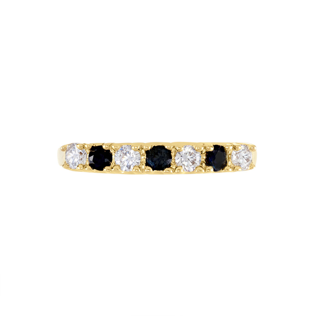 Bague Isee Plaqué Or Oxydes De Zirconium - Bagues avec pierre Femme | Histoire d’Or