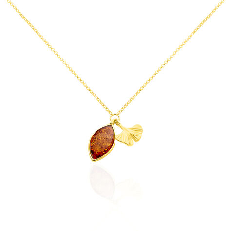 Collier Argent Doré Adriaa Ambre - Colliers fantaisie Femme | Histoire d’Or