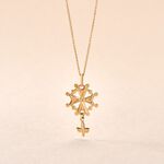 Pendentif Huguenote Or Jaune - Pendentifs Bapt&ecirc;me Famille | Histoire d&rsquo;Or