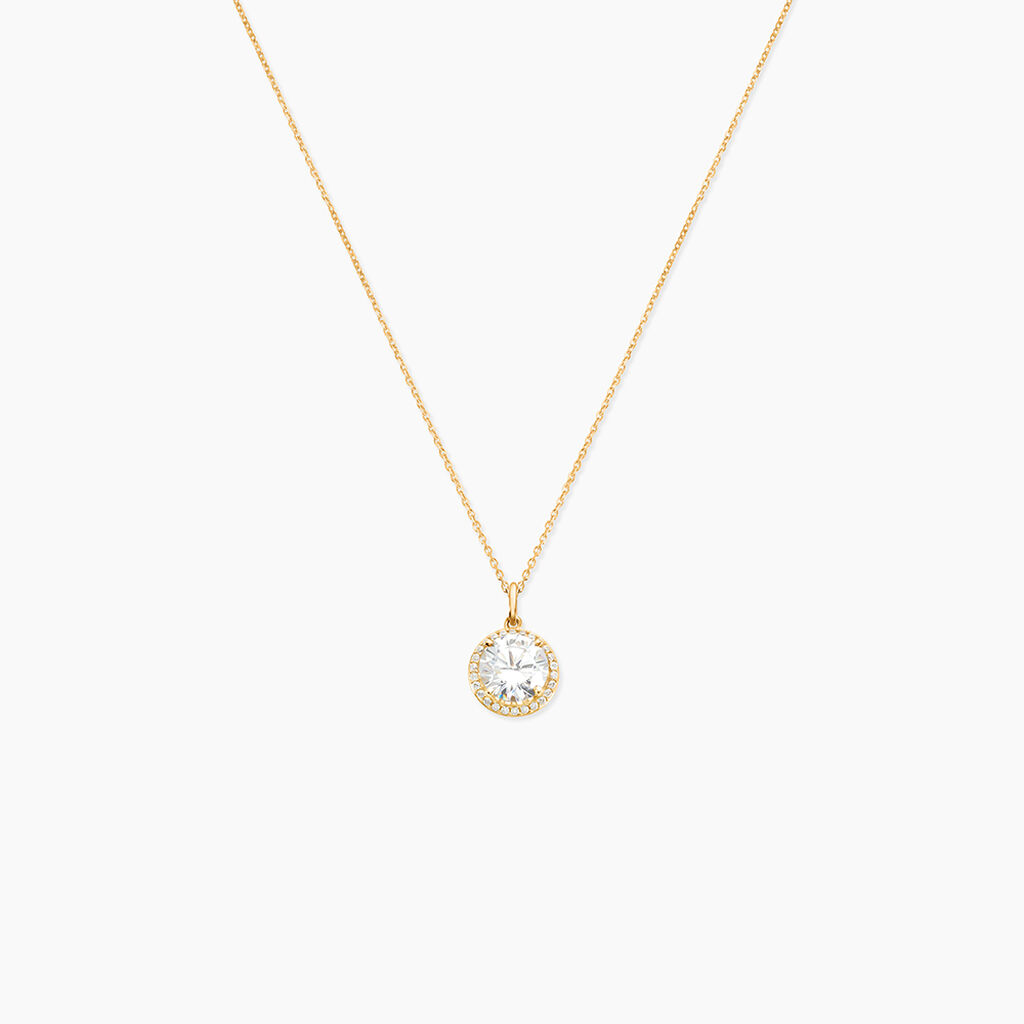 Collier Adil Or Jaune Oxyde De Zirconium - Colliers Femme | Histoire d&rsquo;Or