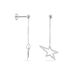 Boucles D'oreilles Pendantes Eloisa Argent Blanc - Boucles d'Oreilles Etoile Femme | Histoire d’Or