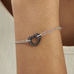 Bracelet Vivianne Argent Blanc Oxyde De Zirconium Et C&eacute;ramique - Bracelets Femme | Histoire d&rsquo;Or