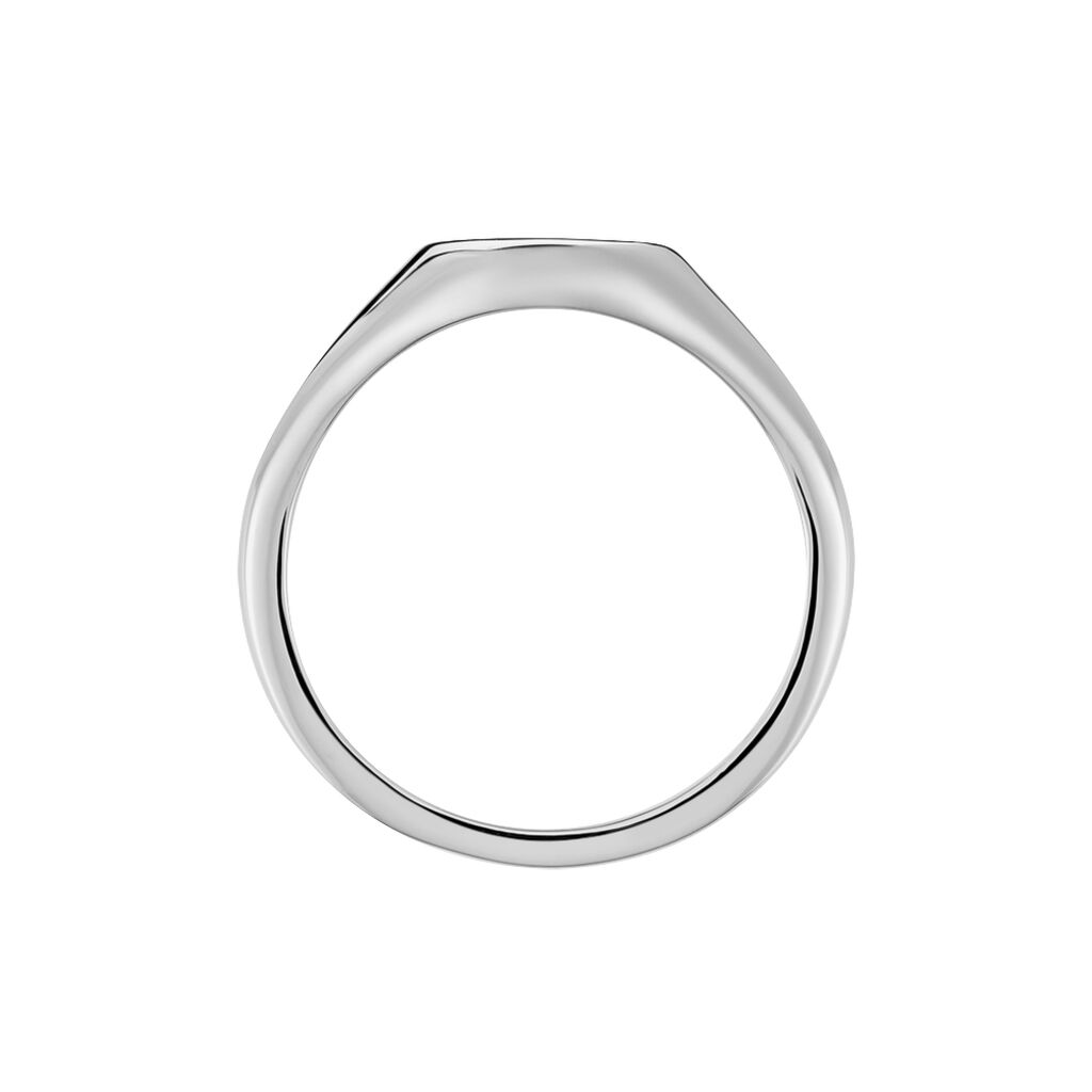 Chevalière Audie Argent Blanc Oxyde De Zirconium - Chevalières Femme | Histoire d’Or