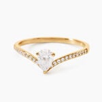 Bague Frigg Or Jaune Oxyde De Zirconium - Bagues solitaires Femme | Histoire d&rsquo;Or