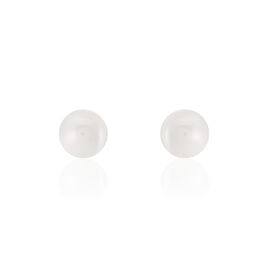 Bijoux D'oreilles Venissia Argent Blanc Céramique - Boucles d'oreilles fantaisie Femme | Histoire d’Or