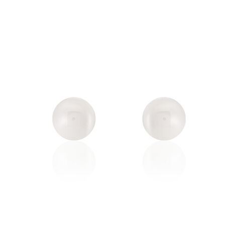 Bijoux D'oreilles Venissia Argent Blanc Céramique - Boucles d'oreilles fantaisie Femme | Histoire d’Or