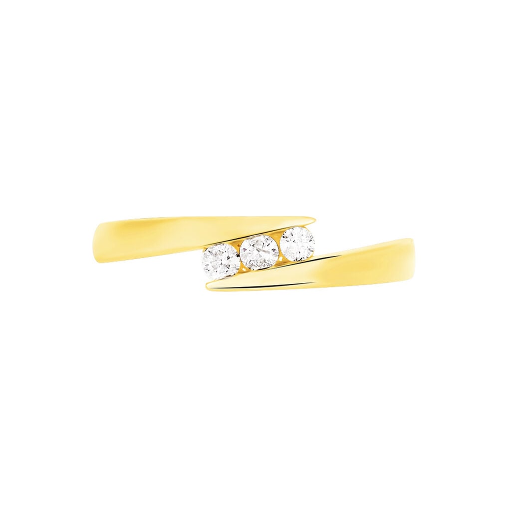 Bague Galya Or Jaune Diamant - Bagues avec pierre Femme | Histoire d&rsquo;Or