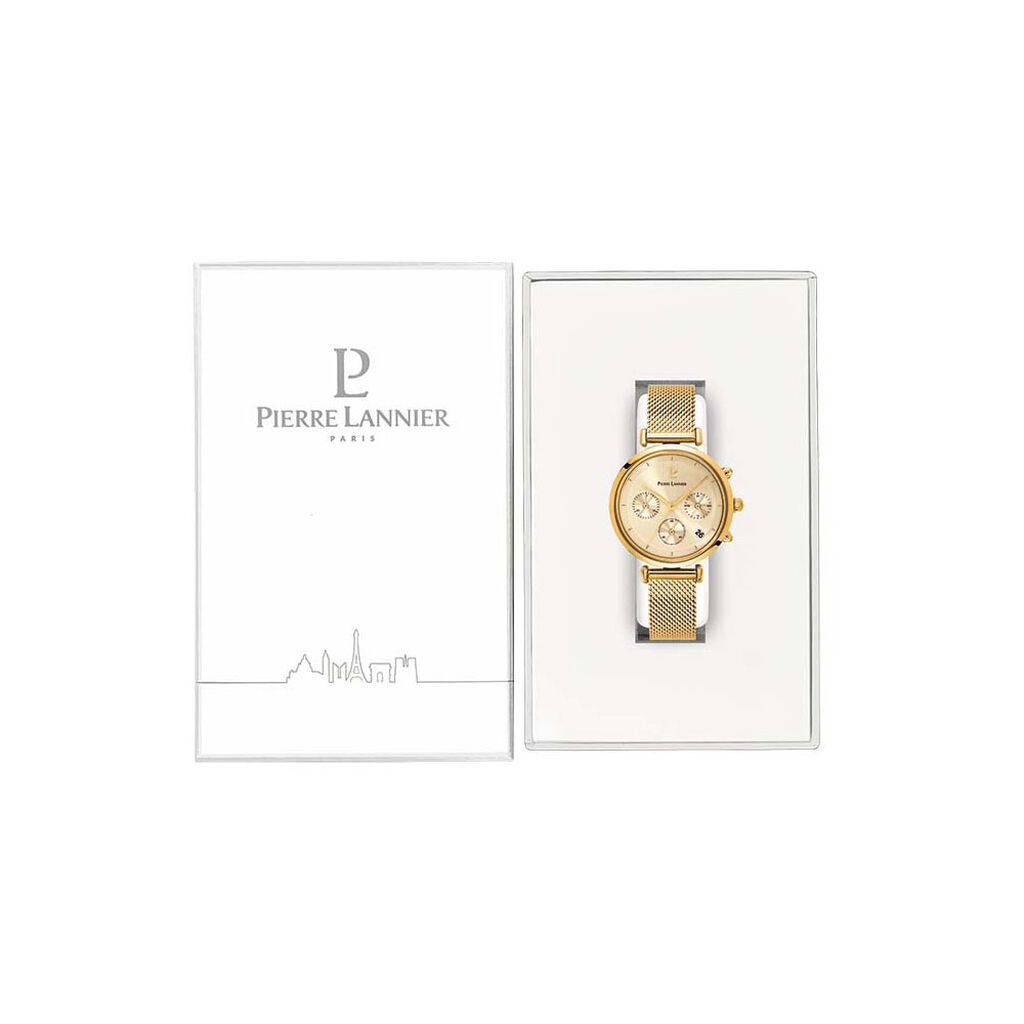 Montre Pierre Lannier Lutecia Doré - Montres Femme | Histoire d’Or