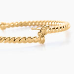Bracelet Jonc Fritzi Torsade Or Jaune - Bracelets joncs Femme | Histoire d&rsquo;Or