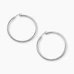 Cr&eacute;oles Argent Blanc Anne - Boucles d'oreilles cr&eacute;oles Femme | Histoire d&rsquo;Or