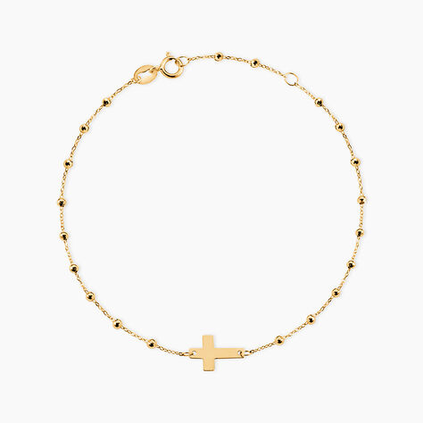 Bracelet Evelina Maille Boule Or Jaune - Bracelets Communion Enfant | Histoire d&rsquo;Or