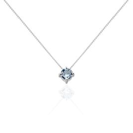 Collier Dwight Argent Blanc Oxyde De Zirconium Sky Blue - Colliers fantaisie Femme | Histoire d’Or