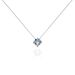 Collier Dwight Argent Blanc Oxyde De Zirconium Sky Blue - Colliers fantaisie Femme | Histoire d’Or