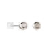 Boucles D'oreilles Puces Fidelia Boule Or Blanc - Clous d'oreilles Femme | Histoire d’Or