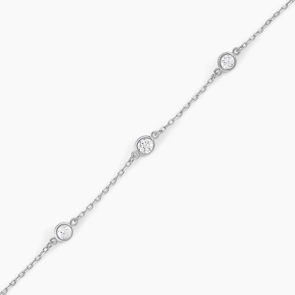 Bracelet Iseline Argent Blanc Oxyde De Zirconium - Nouveautés Femme | Histoire d’Or