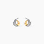 Boucles D'oreilles Puces Boucle D'or Or Jaune Oxyde De Zirconium - Clous d'oreilles Femme | Histoire d&rsquo;Or