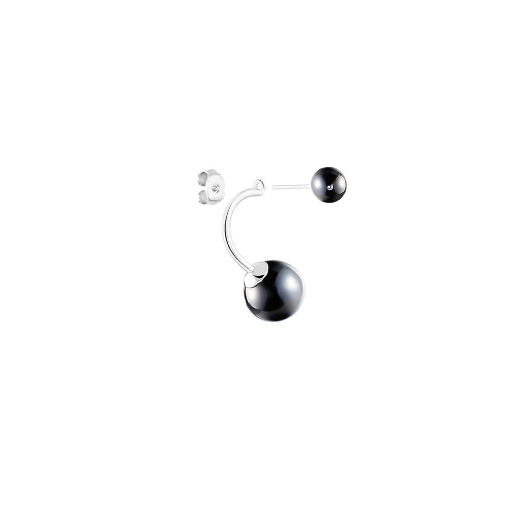 Bijoux D'oreilles Alyson Argent Blanc Céramique - Boucles d'oreilles fantaisie Femme | Histoire d’Or