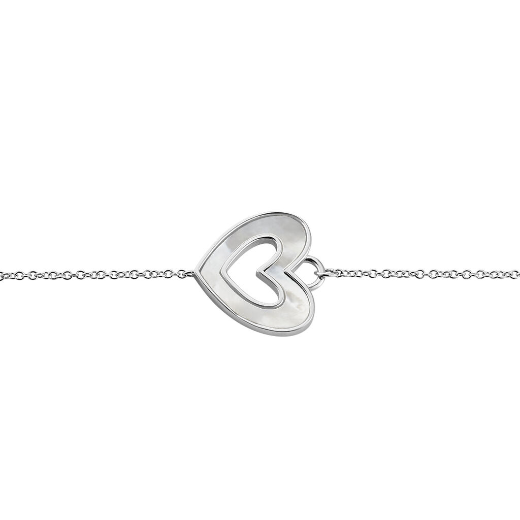 Bracelet Clarity Argent Blanc Nacre - Bracelets Femme | Histoire d&rsquo;Or