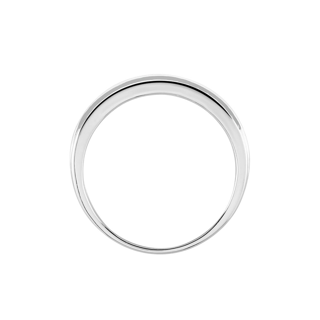 Bague Argent Blanc Agapios Oxydes De Zirconium - Bagues avec pierre Femme | Histoire d’Or