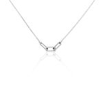 Collier Trait D'union Argent Blanc Oxyde De Zirconium - Colliers fantaisie Femme | Histoire d&rsquo;Or