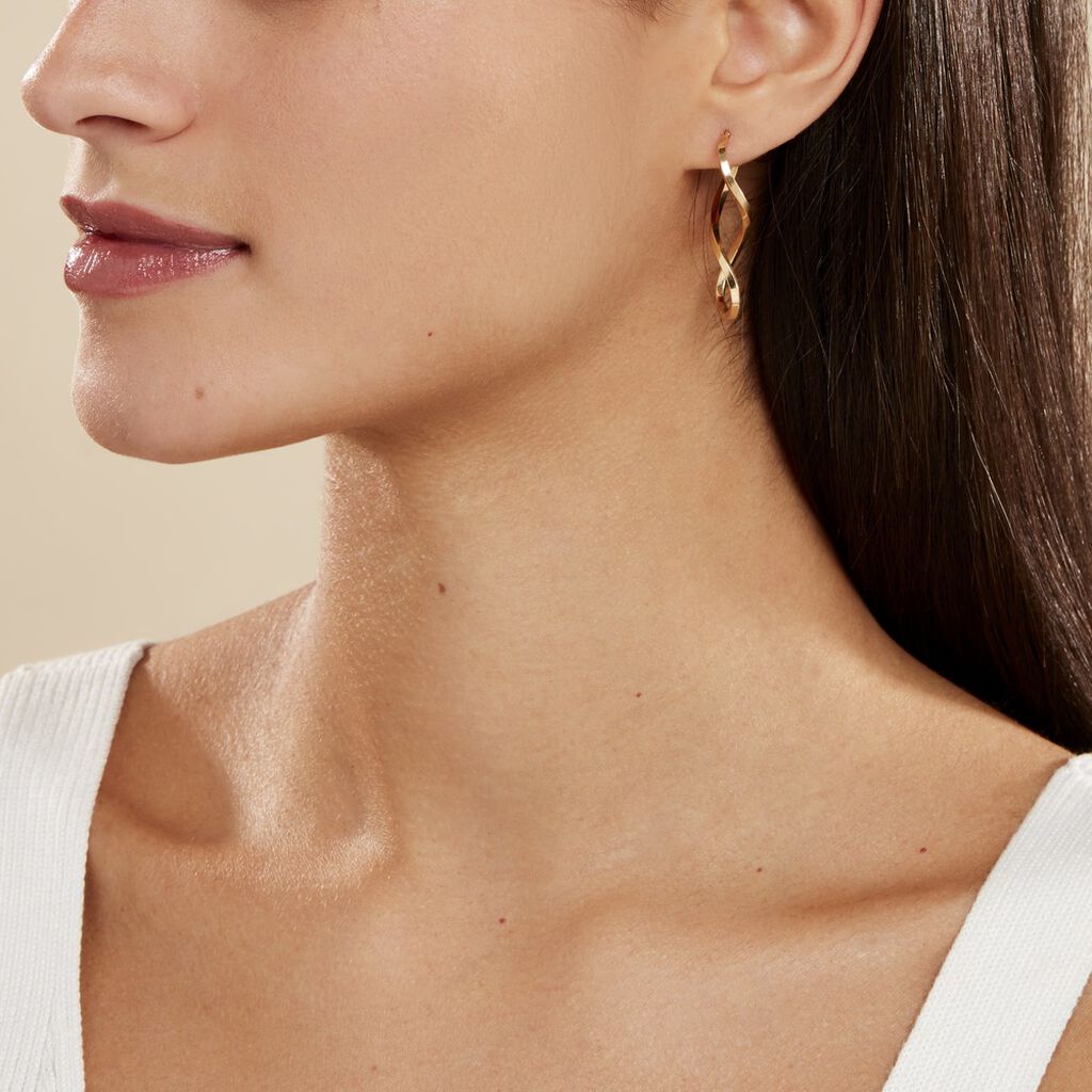 Créoles Helmine Or Jaune - Boucles d'oreilles créoles Femme | Histoire d’Or