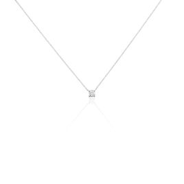 Collier Collection Victoria Or Blanc Diamant Synthetique - Colliers Femme | Histoire d’Or