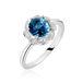 Bague Argent Blanc Clover Verre Oxydes De Zirconium - Bagues solitaires Femme | Histoire d’Or