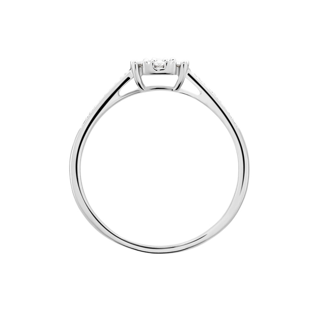 Bague Cilka Or Blanc Diamant - Bagues avec pierre Femme | Histoire d’Or