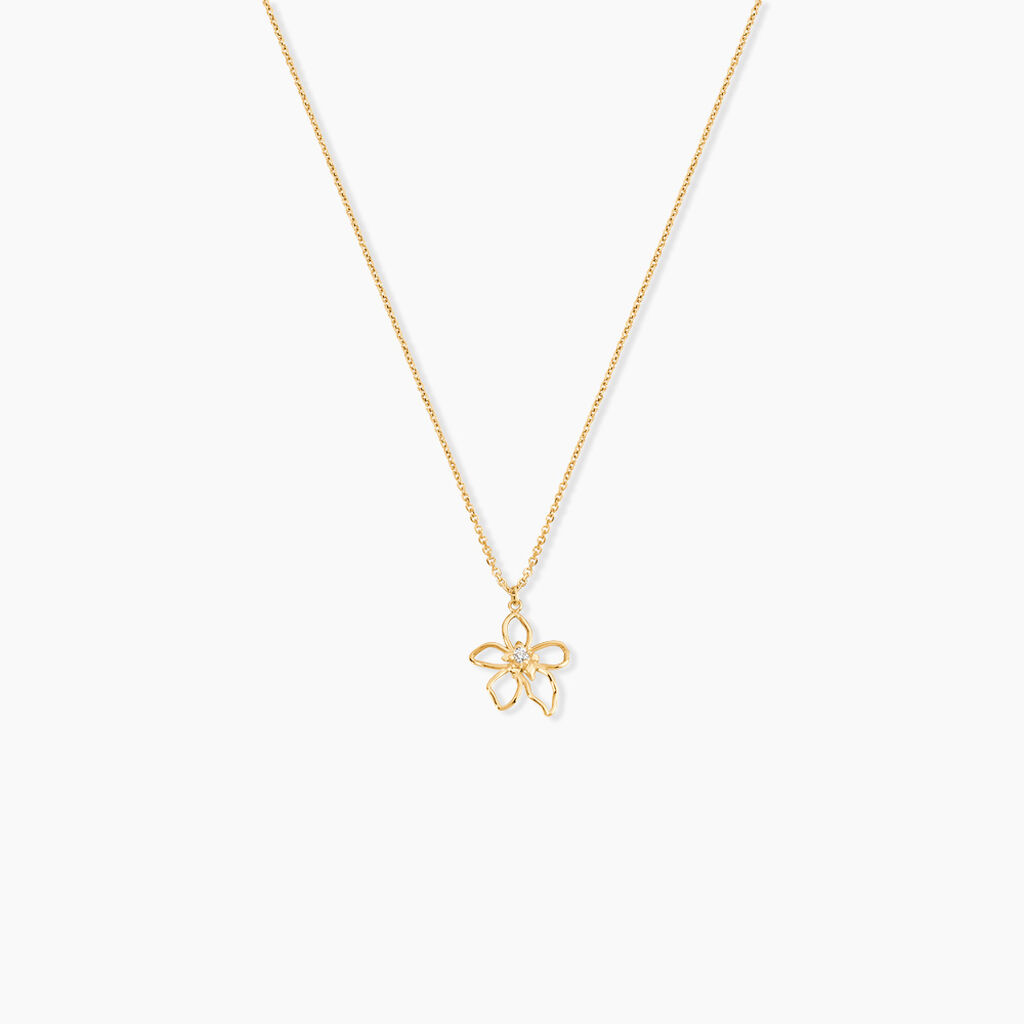 Collier Alcippe Or Jaune Oxyde De Zirconium - F&ecirc;te des m&egrave;res Femme | Histoire d&rsquo;Or