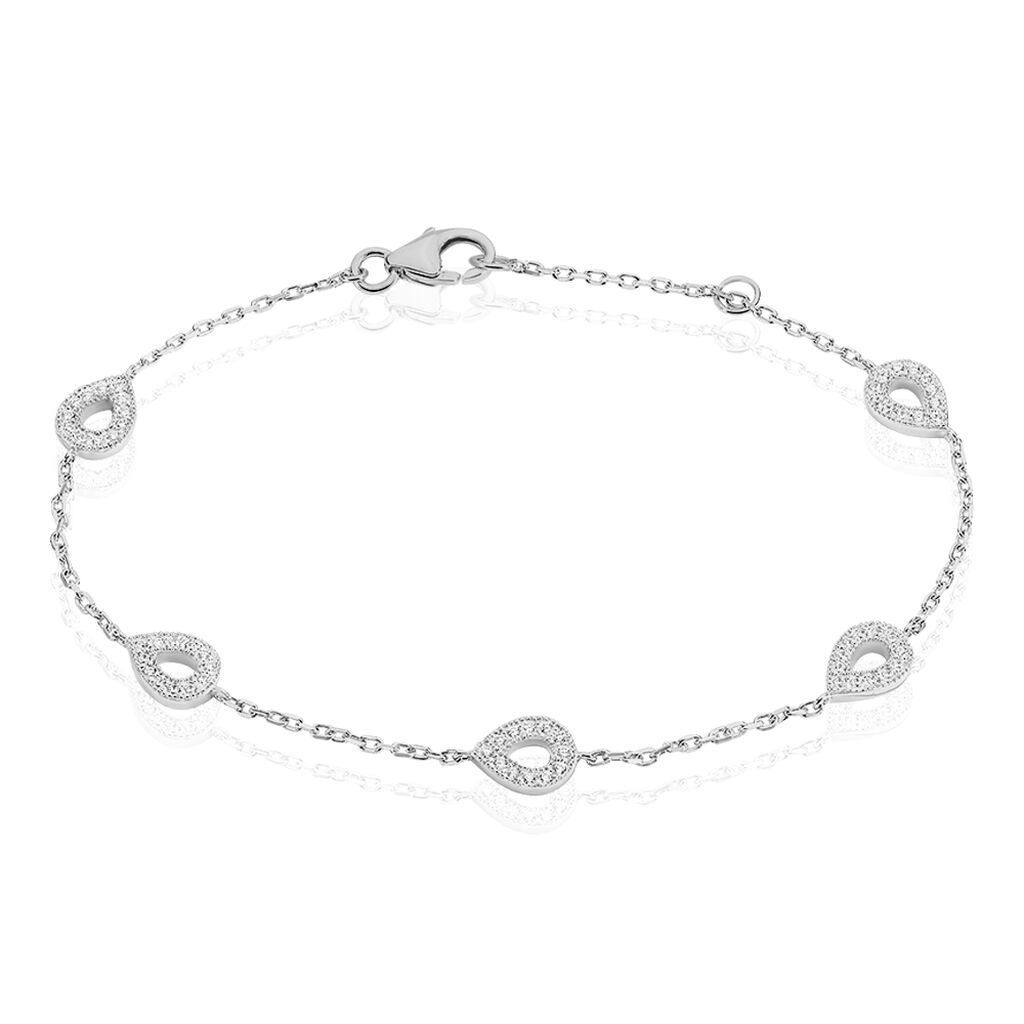 Bracelet Ciara Argent Blanc Oxyde De Zirconium
