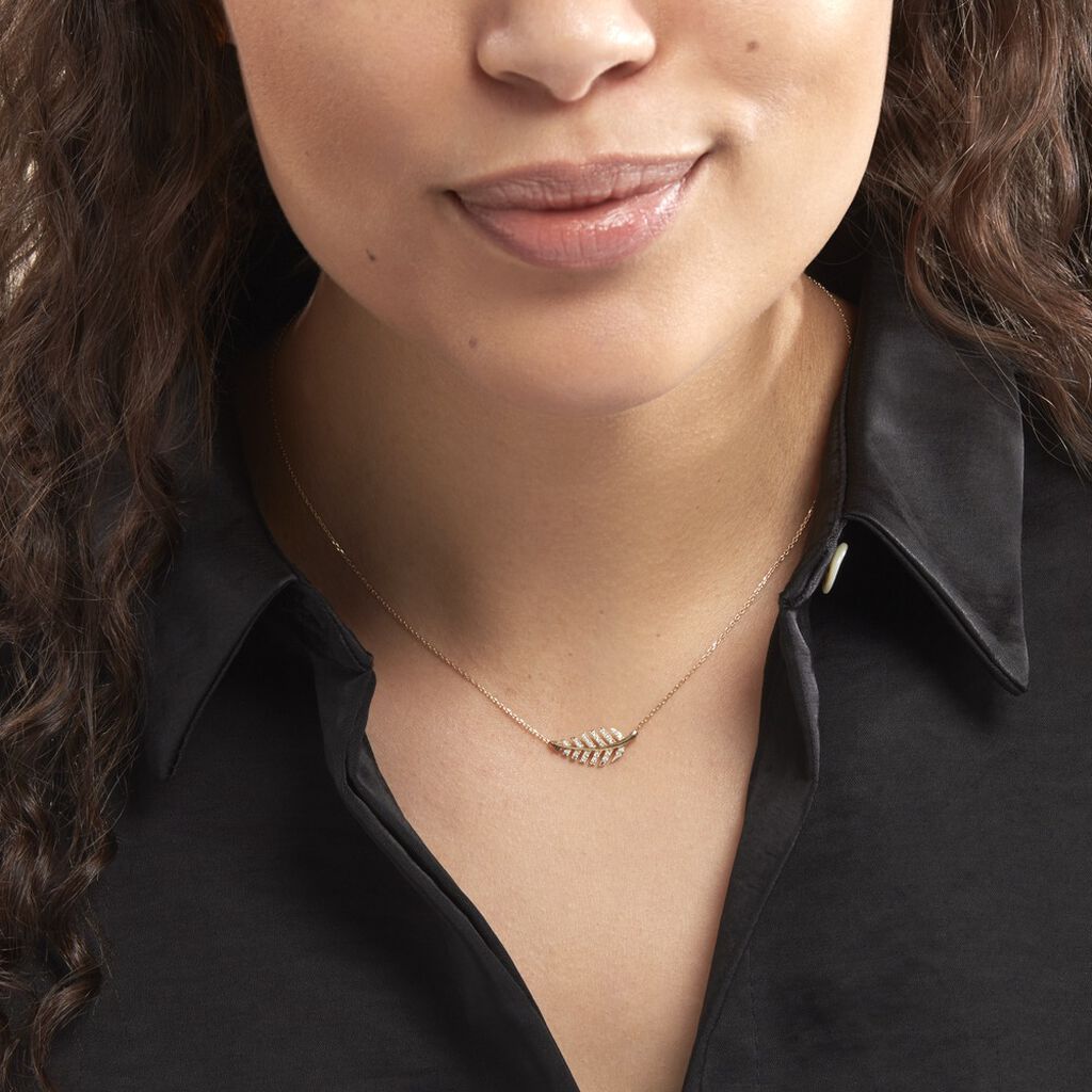 Collier Tourkia Or Jaune Oxyde De Zirconium - Colliers Femme | Histoire d’Or