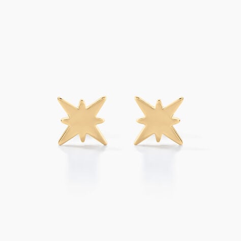 Boucles D'oreilles Puces Alisee Plaqué Or Jaune - Boucles d'oreilles fantaisie Femme | Histoire d’Or